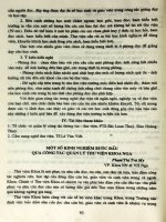 Một số kinh nghiệm bước đầu qua công tác quản lý thư viện khoa Nga