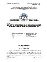 Giải pháp để Việt Nam tham gia có hiệu quả vào chuỗi giá trị dệt may toàn cầu trong bối cảnh gia ngân hàng gia nhập WTO