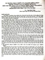 Xu hướng phát triển của ngành tiếng Nhật trong tương lai và những đề xuất đối với việc đào tạo cử nhân tiếng Nhật nói riêng, cử nhân ngoại ngữ nói chung nhằm đáp ứng nhu cầu của xã hội