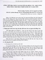 Công viên địa chất Cao nguyên đá Đồng Văn - Khả năng khai thác cho phát triển kinh tế và bảo tồn.PDF