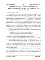 Giải pháp nâng cao hiệu quả kinh doanh dịch vụ tiệc tại Trung Tâm Văn Hóa Kinh Bắc