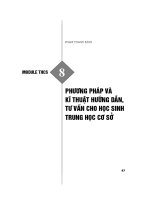 Module THCS 8 :Phương pháp và kỹ thuật hướng dẫn, tư vấn cho học sinh THCS