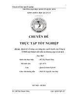 Quản lý về nâng cao năng lực cạnh tranh của Công ty TTHH một thành viên đầu tư thương mại và du lịch