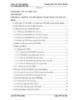 Kế toán tài sản cố định hữu hình tại Công ty xây dựng và tư vấn quản lý dự án Hà Nội