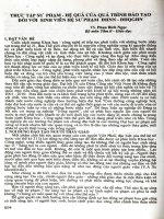 Thực tập sư phạm - Hệ quả của quá trình đào tạo đối với sinh viên hệ sư phạm ĐHNN - ĐHQGHN