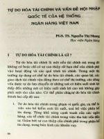 Tự do hóa tài chính và vấn đề hội nhập quốc tế của hệ thống ngân hàng Việt Nam