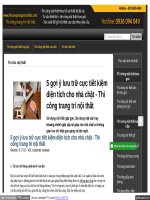 5 gợi ý lưu trữ cực tiết kiệm diện tích cho nhà chật  Thi công trang trí nội thất