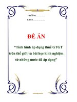 Nội dung chủ yếu của thuế GTGT