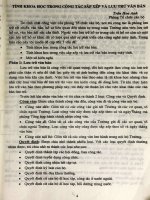 Tính khoa học trong công tác sắp xếp và lưu trữ văn bản