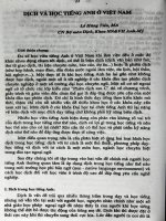 Dịch và học tiếng Anh ở Việt Nam