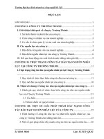 Một số biện pháp nhằm đẩy mạnh công tác đào tạo nguồn nhân lực tại Công ty Trường Thành