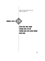 Module THCS 29: Giáo dục học sinh THCS thông qua các hoạt động giáo dục