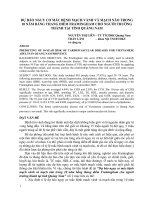 Dự báo nguy cơ mắc bệnh mạch vành và mạch não trong 10 năm bằng thang điểm Framingham cho người trưởng thành tại tỉnh Quảng Nam