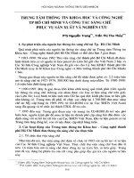 Trung tâm thông tin khoa học và công nghệ TP Hồ Chí Minh và công tác sáng chế phục vụ sản xuất và nghiên cứu