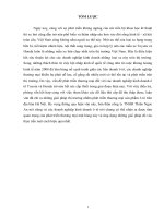 Giải pháp thị trường nhằm phát triển thương mại sản  phẩm ô tô trên địa bàn Hà Nội. (lấy công ty TNHH Thiên Ngọc An làm đơn vị nghiên cứu)