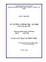 Tư tưởng chính trị - xã hội của Tuân Tử