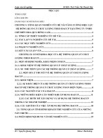 Tăng cường hiệu lực hệ thống quản lý chất lượng theo HACCP tại công ty TNHH chế biến hoa quả Hồng Lam