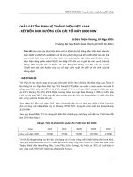 KHẢO SÁT ỔN ĐỊNH HỆ THỐNG ĐIỆN VIỆT NAM    XÉT ĐẾN ẢNH HƯỞNG CỦA CÁC TỔ MÁY 1000 MW