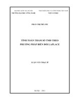 Tính toán tham số TMD theo phương pháp biến đổi laplace