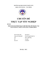 Một số giải pháp hạn chế rủi ro tín dụng tại Ngân hàng TMCP Xăng dầu Ptrolimex