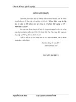 Hoàn thiện công tác lập dự án đầu tư bất động sản tại công ty cổ phần Xây dựng số 15 - VINACONEX 15