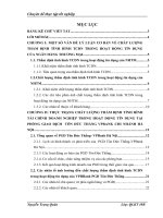 Nâng cao chất lượng thẩm định tình hình TCDN trong hoạt động tín dụng tại PGD Tôn Đức Thắng- VPBank Hà Nội
