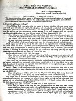 Giao tiếp phi ngôn từ (Nonverbal communication