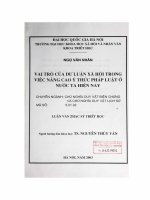 Vai trò của dư luận xã hội trong việc nâng cao ý thức pháp luật ở nước ta hiện nay