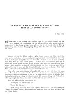 Về một vài khía cạnh của văn hóa vật chất thời kỳ An Dương Vương