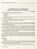 Vấn đề phân loại và sấp xếp sách trong tổ chức kho mở tại thư viện.PDF