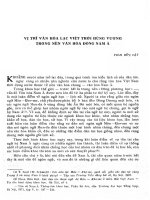 Vị trí văn hóa Lạc Việt thời Hùng Vương trong nền văn hóa Đông Nam Á