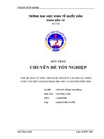 Thu hút đầu tư trực tiếp nước ngoài từ các đối tác chiến lược vào Việt Nam giai đoạn 2001- 2010 và giải pháp đến 2020