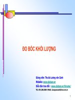chuyên đề Đo bóc khối lượng
