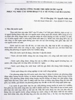 Ứng dụng công nghệ thu hồi nước sạch phục vụ nhu cầu sinh hoạt và y tế vùng cao Hà Giang.PDF