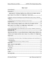 Giải pháp hoàn thiện hoạt động gia công xuất khẩu hàng may mặc của công ty TNHH may Việt Hàn