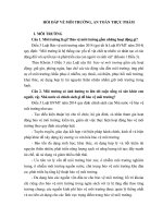 HỎI ĐÁP VỀ MÔI TRƯỜNG, AN TOÀN THỰC PHẨM