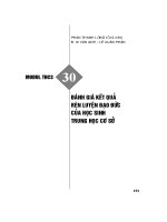 Module THCS 30: Đánh giá kết quả rèn luyện đạo đức của học sinh THCS