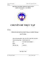 Phân tích tình hình tài chính Công ty cổ phần Thương mại Xi măng