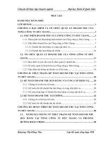 Hoàn thiện kế toán doanh thu tại Tổng Công ty Đức Giang