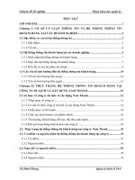 Hoàn thiện hệ thống thông tin khách hàng ở Công ty du lịch và xây dựng Nam Thanh