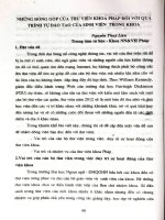 Những đóng góp của thư viện khoa pháp đối với quá trình tự đào tạo của sinh viên trong khoa