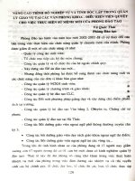 Nâng cao trình độ nghiệp vụ và tính độc lập trong quản lý giáo vụ tại các văn phòng khoa - điều kiện tiên quyết cho việc thực hiện sứ mệnh mới của phòng đào tạo