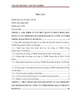 Hoàn thiện  kế toán bán hàng và xác định kết quả kinh doanh tại Công ty TNHH Thương Mại và Dịch Vụ Hà Huân