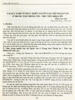 Vài suy nghĩ về phát triển nguồn tạp chí ngoại văn ở trung tâm Thông tin - Thư viện ĐHQG HN.PDF