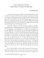 Vài suy nghĩ về nữ trí thức trong lĩnh vực nghiên cứu khoa học