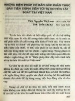 Những biện pháp cơ bản góp phần thúc đẩy tiến trình tiến tới tự do hóa lãi suất tại Việt Nam.PDF