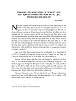 Ứng dụng công nghệ thông tin trong tổ chức hoạt động của Trung tâm Thông tin - Tư liệu, trường Đại học Hàng hải