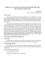 Nghiên cứu ứng dụng kỹ thuật đặt mesh tiền phúc mạc điều trị thoát vị bẹn (TEP)