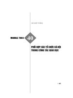 Module THCS  40:Phối hợp các tổ chức xã hội trong công tác giáo dục