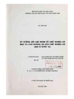 Tư tưởng Hồ Chí Minh về chủ nghĩa xã hội và con đường đi lên chủ nghĩa xã hội ở nước ta